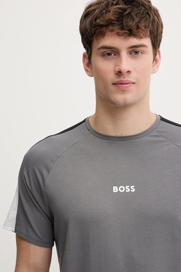 Pyžamo BOSS Balance Short Set 50557587 sivá