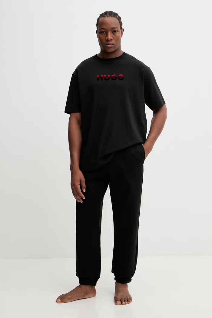 Majica HUGO RAY_T-SHIRT 50556667 črna SS26