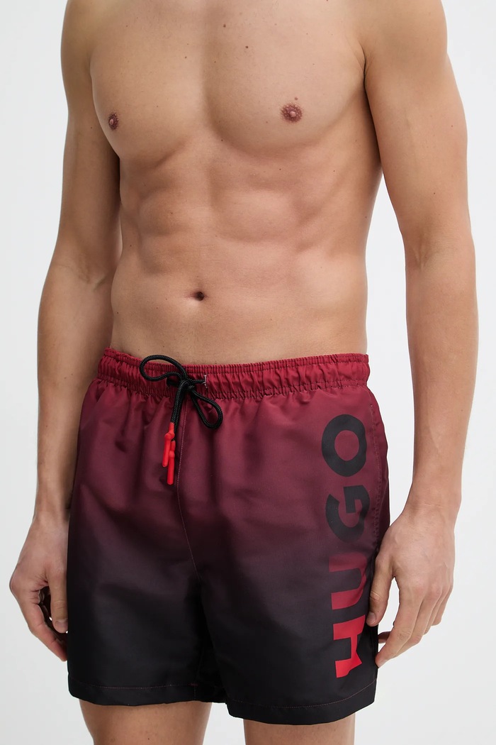 Kopalne kratke hlače HUGO RAY 50555582 bordo SS26