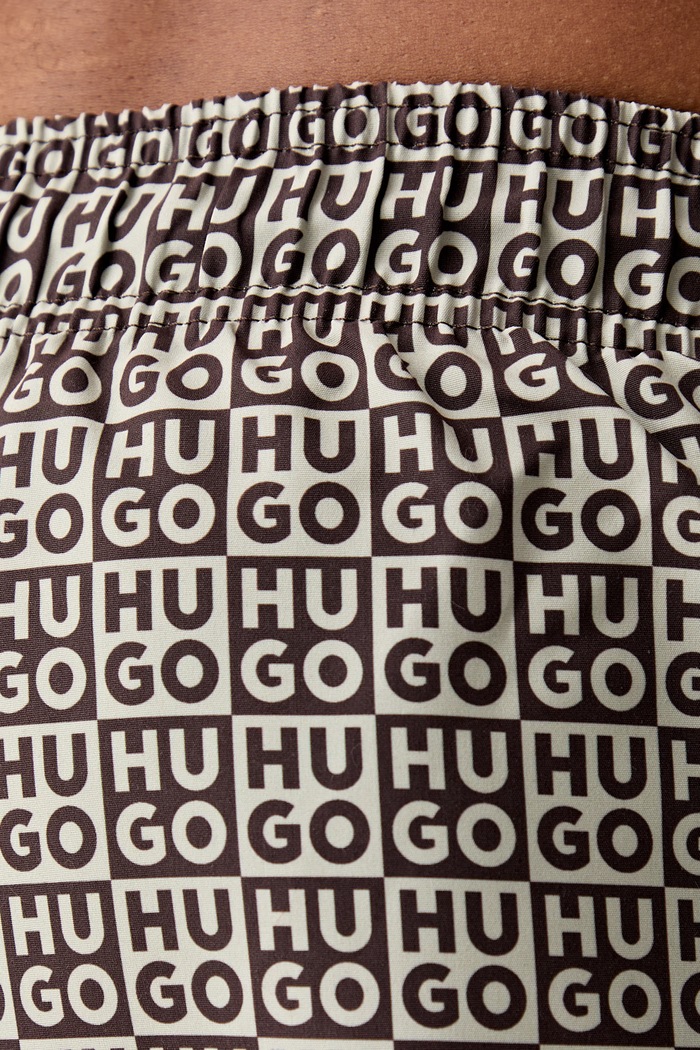 HUGO купальные шорты для мужчин AARON_SWIM коричневый 50556792