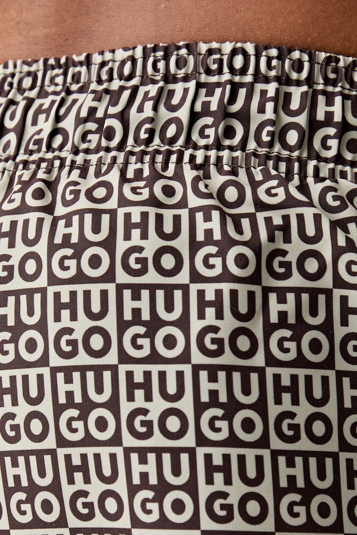 HUGO купальные шорты для мужчин AARON_SWIM коричневый 50556792