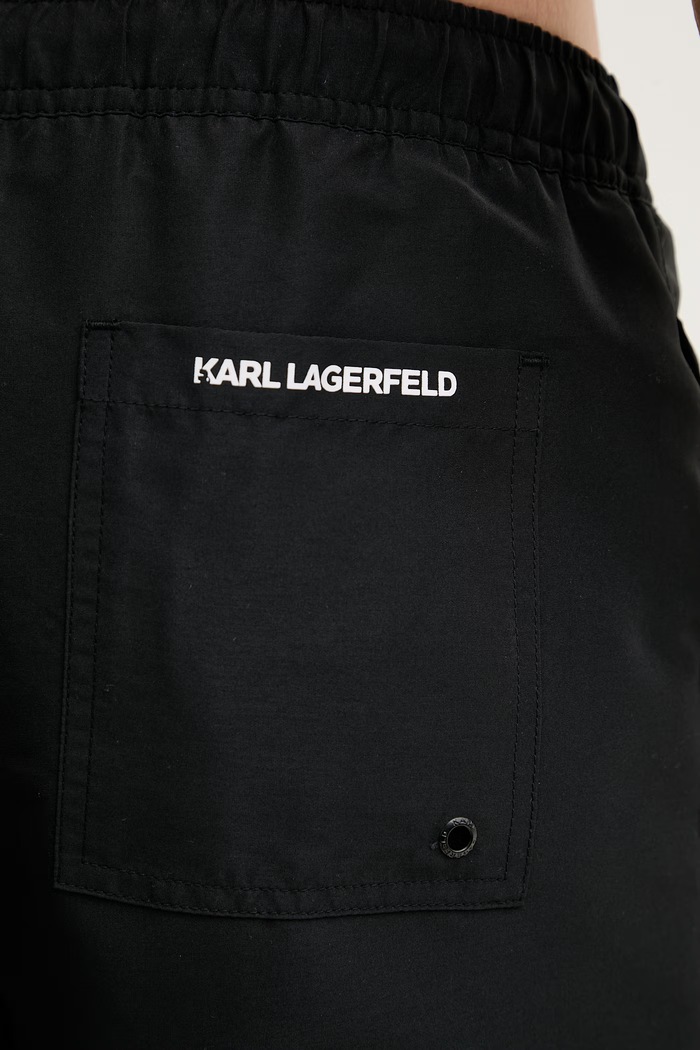 Karl Lagerfeld plavecké šortky pánske KAMEO B1M46011 čierna
