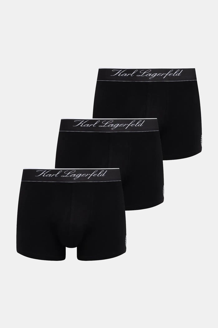 Μποξεράκια Karl Lagerfeld HOTEL KARL 3-pack στάμπα μαύρο B1M47009