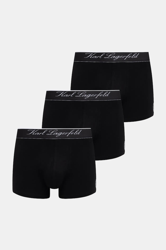 Μποξεράκια Karl Lagerfeld HOTEL KARL 3-pack στάμπα μαύρο B1M47009