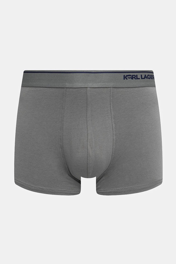 Îmbrăcăminte Karl Lagerfeld boxeri pentru bărbați din bumbac cu elastan IKON pachet de 3 B1M47022 bleumarin