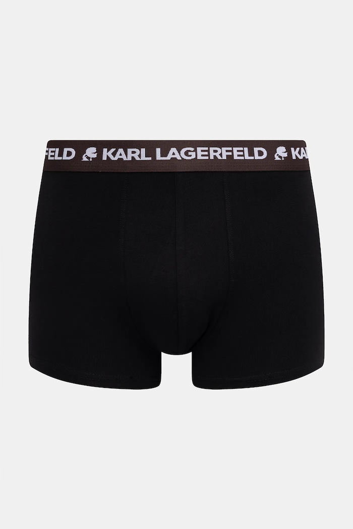 Ruházat Karl Lagerfeld testhezálló boxeralsó férfi pamut elasztánnal LOGO TRUNK 5-es csomag B1M47030 fekete