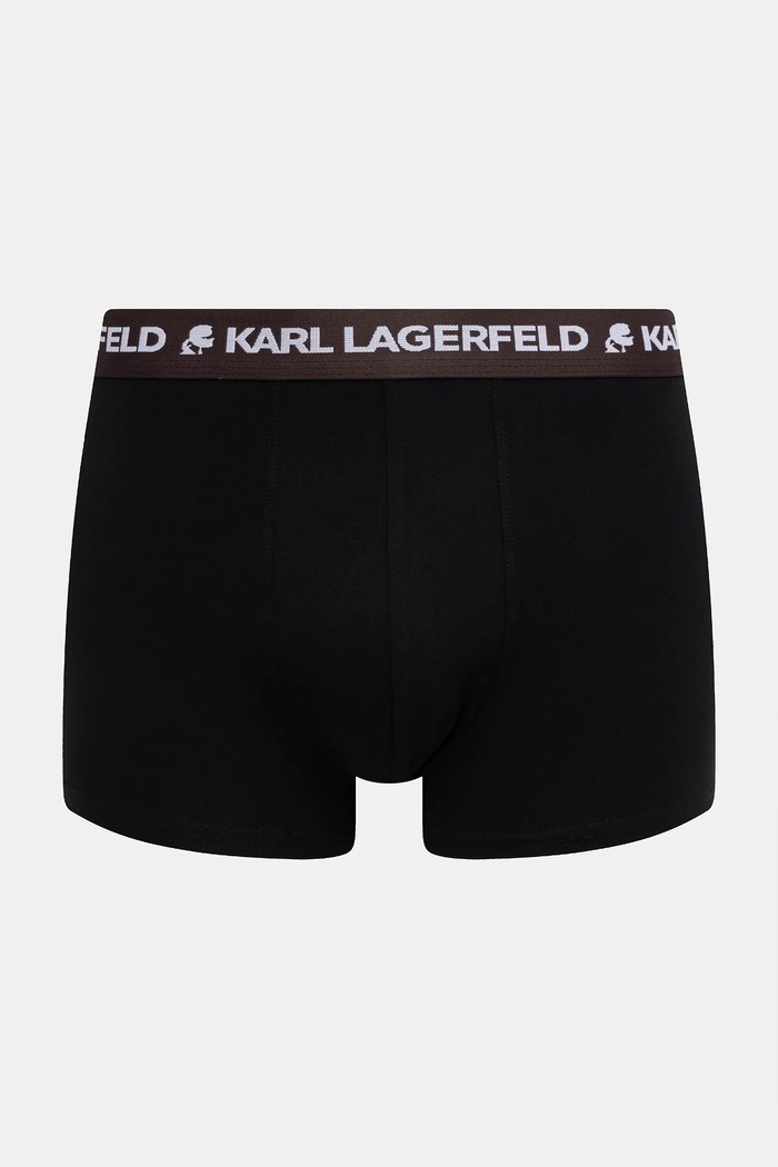 Ruházat Karl Lagerfeld testhezálló boxeralsó férfi pamut elasztánnal LOGO TRUNK 5-es csomag B1M47030 fekete