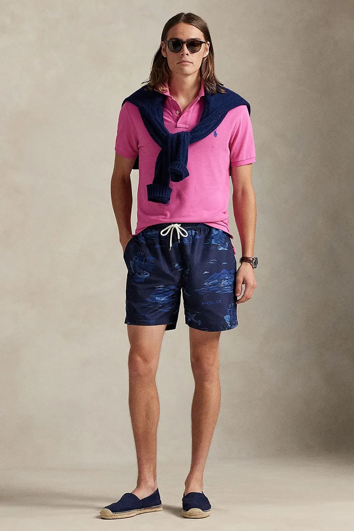 Oblečenie Plavkové šortky Polo Ralph Lauren 710P04438 modrá