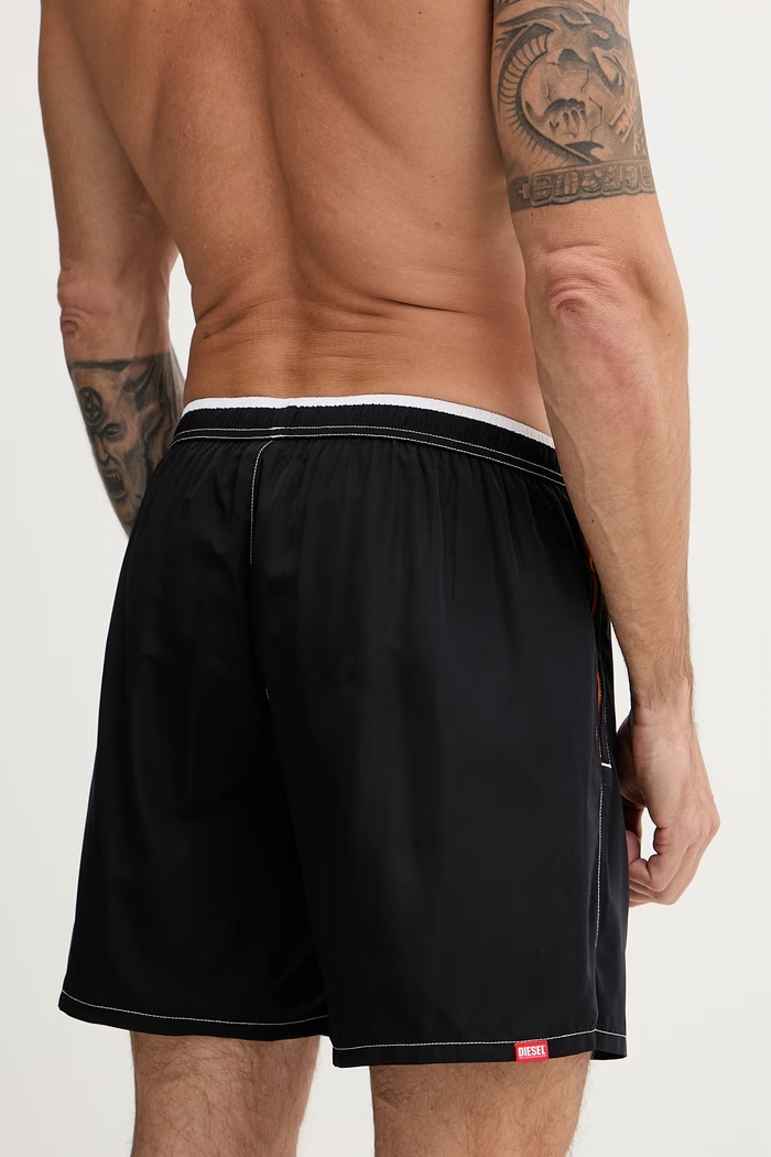 Îmbrăcăminte Diesel pantaloni scurți de baie pentru bărbați SOCCER-41-D-POP-B A19852.0GSBA negru