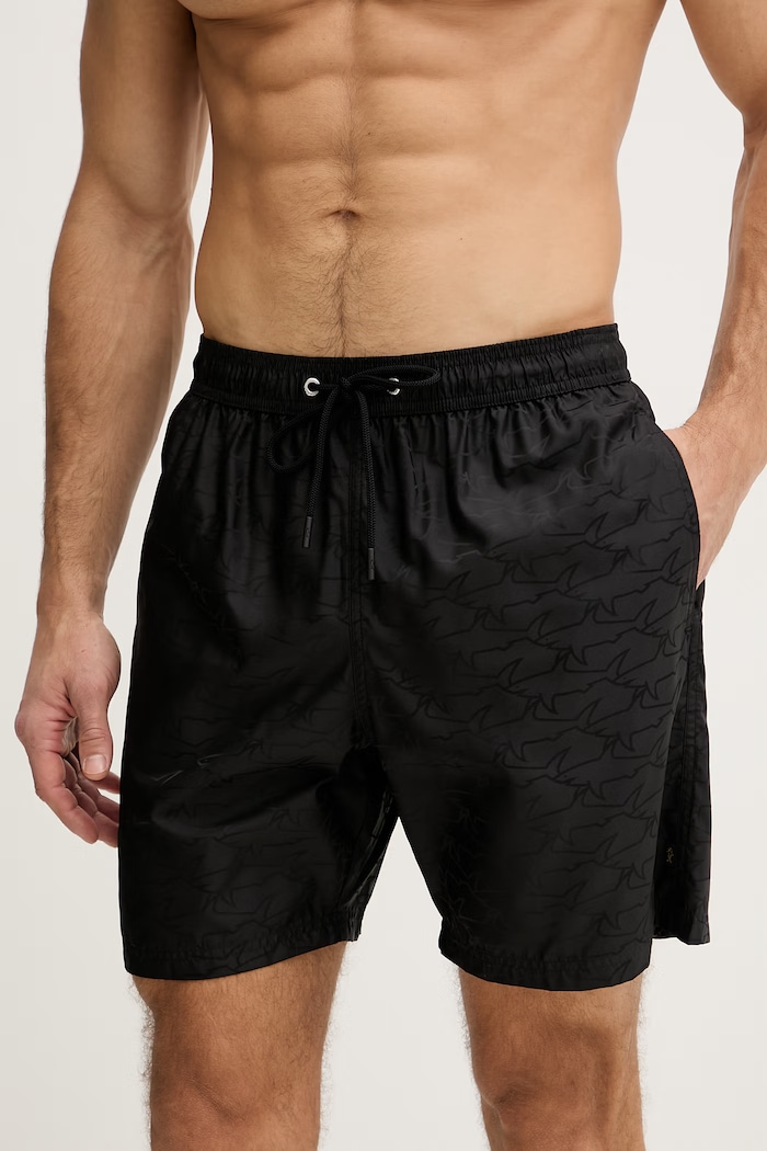 Paul&Shark pantaloni scurți de baie 99315001 negru SS26