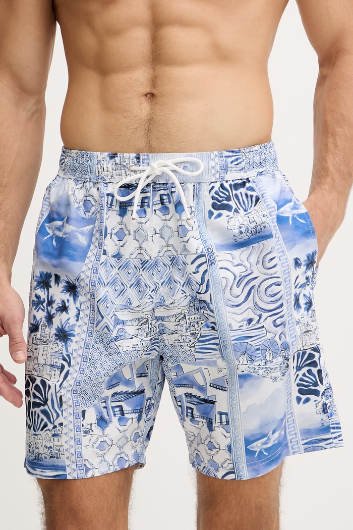 Paul&Shark pantaloni scurți de baie pentru bărbați 26415081 albastru SS26