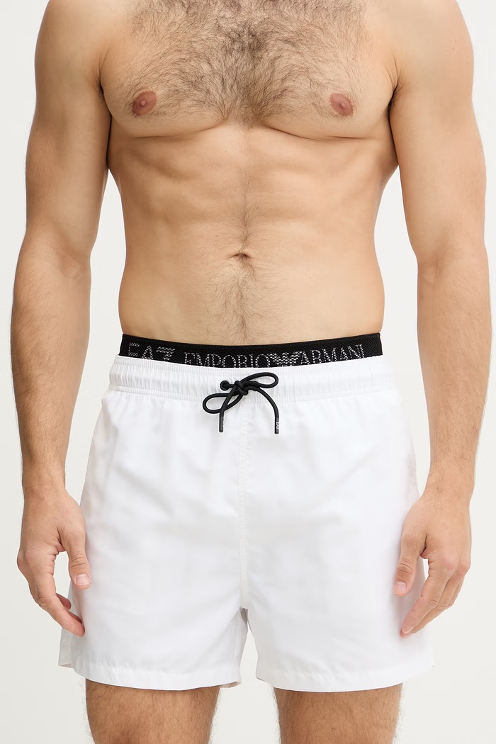 EA7 Emporio Armani plavecké šortky pánske AF21074.7M001689 biela SS26