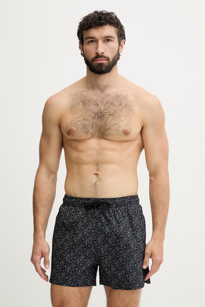 EA7 Emporio Armani plavecké šortky pánske čierna AF21249.7M001677
