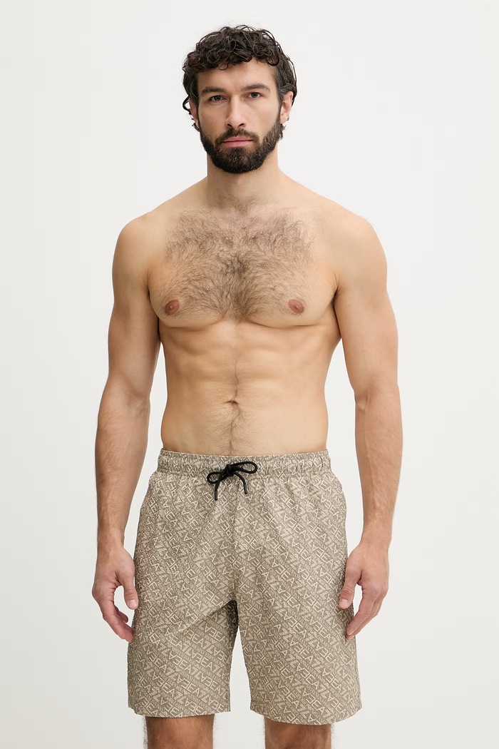 EA7 Emporio Armani szorty kąpielowe męskie beżowy AF21249.7M001683