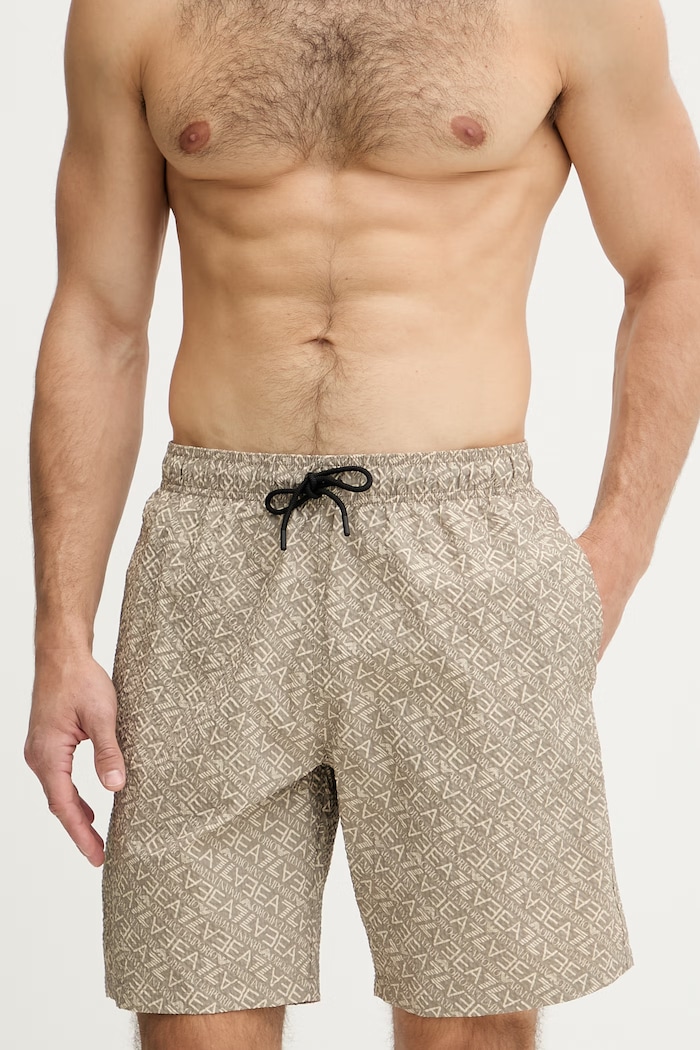 EA7 Emporio Armani szorty kąpielowe męskie AF21249.7M001683 beżowy SS26