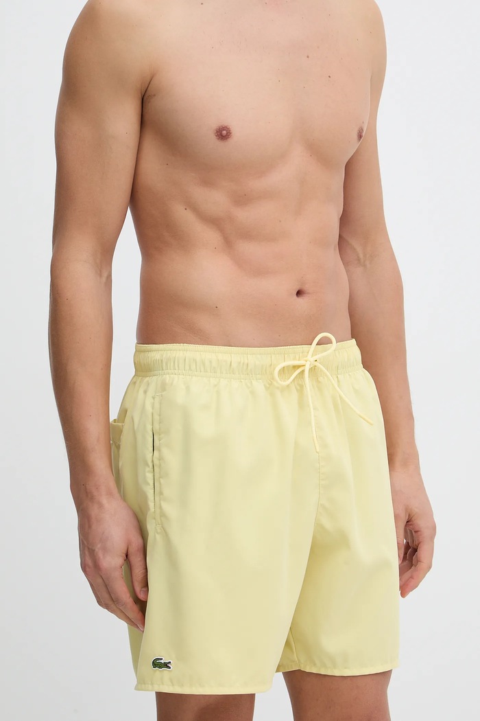 Lacoste pantaloni scurți de baie bărbați MH9088 galben SS26