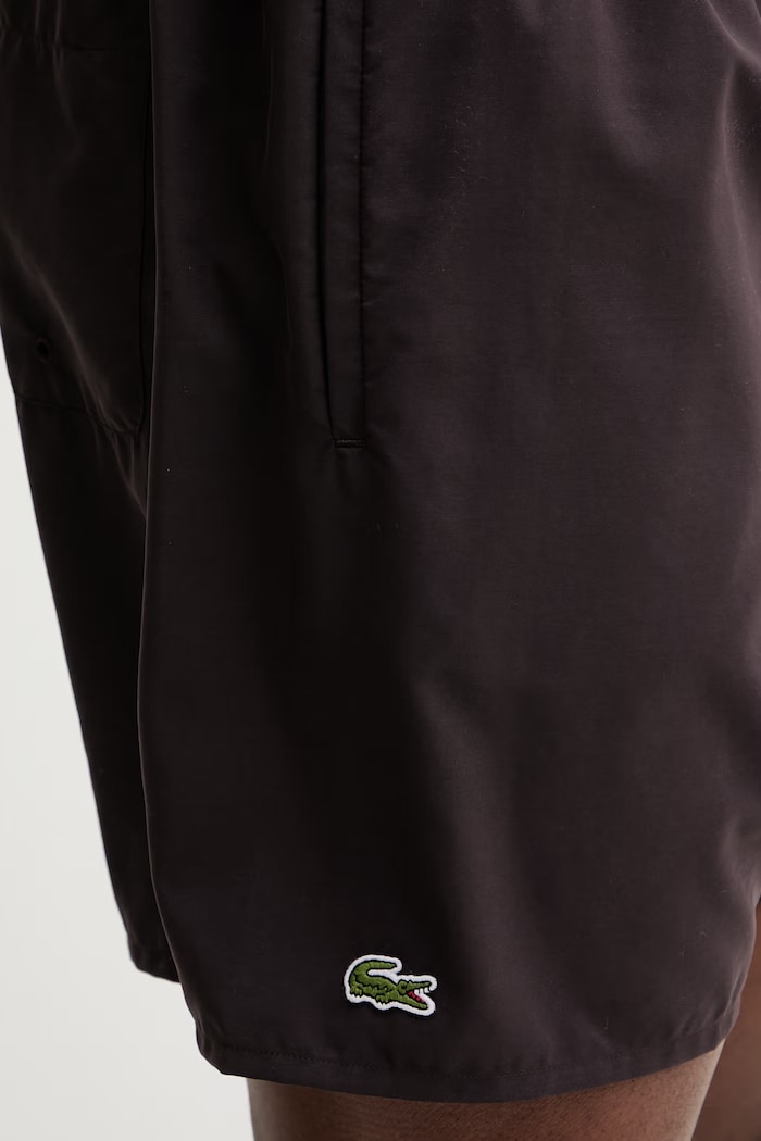 Lacoste plavecké šortky pánske hnedá MH9088