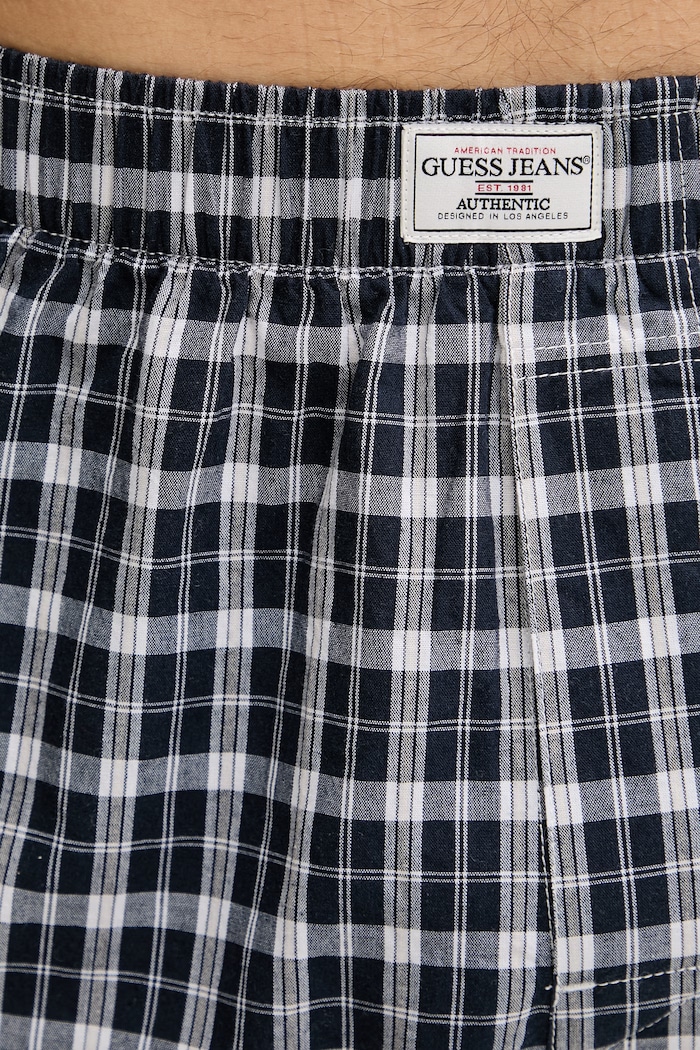 Памучни боксерки Guess Jeans тъмносин M6RZ04.WK581