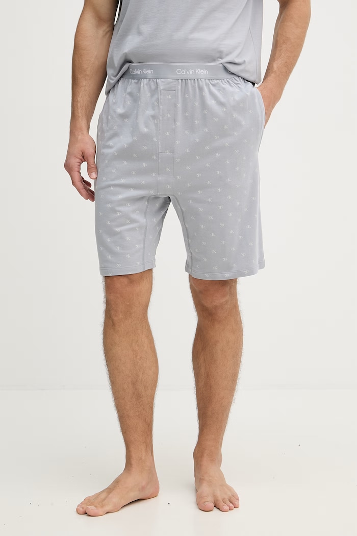 Oblečenie Calvin Klein Underwear dvojdielne pyžamo pánske bavlnené LV00NM2900 sivá