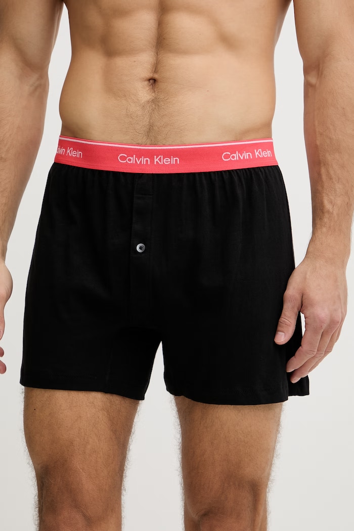 Calvin Klein Underwear boxerky pánske bavlnené 3-pak 000NB4005A čierna SS26