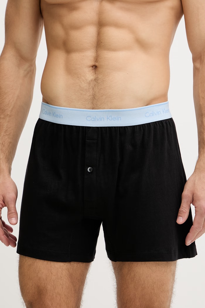 Oblečenie Calvin Klein Underwear boxerky pánske bavlnené 3-pak 000NB4005A čierna