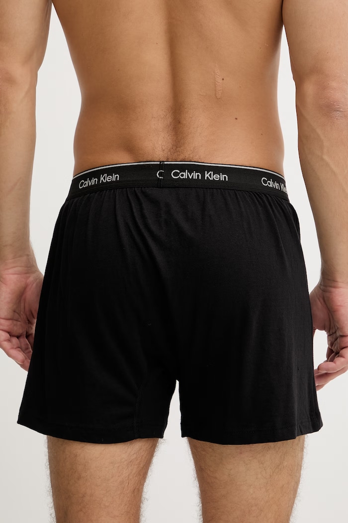 Calvin Klein Underwear boxerky pánske bavlnené 3-pak 000NB4005A čierna