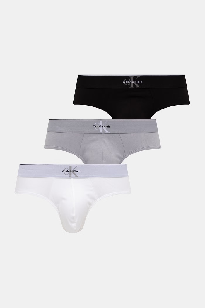 Calvin Klein Underwear slip pentru bărbați pachet de 3 alb LV00NB4471