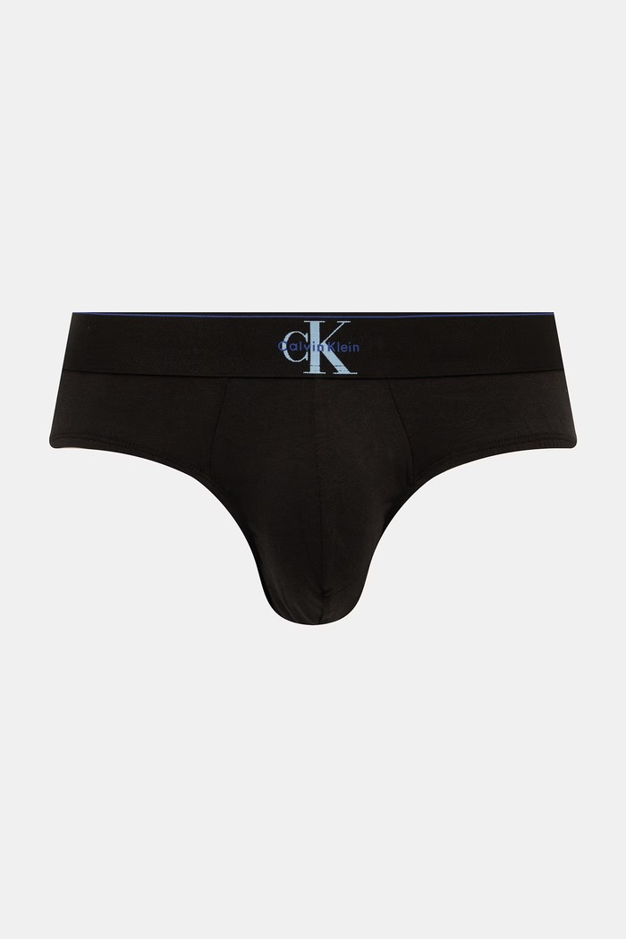 Îmbrăcăminte Calvin Klein Underwear slip pentru bărbați pachet de 3 LV00NB4471 albastru