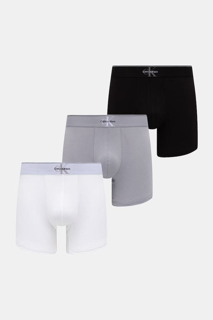 Calvin Klein Underwear boxerky pánske 3-pak biela LV00NB4472