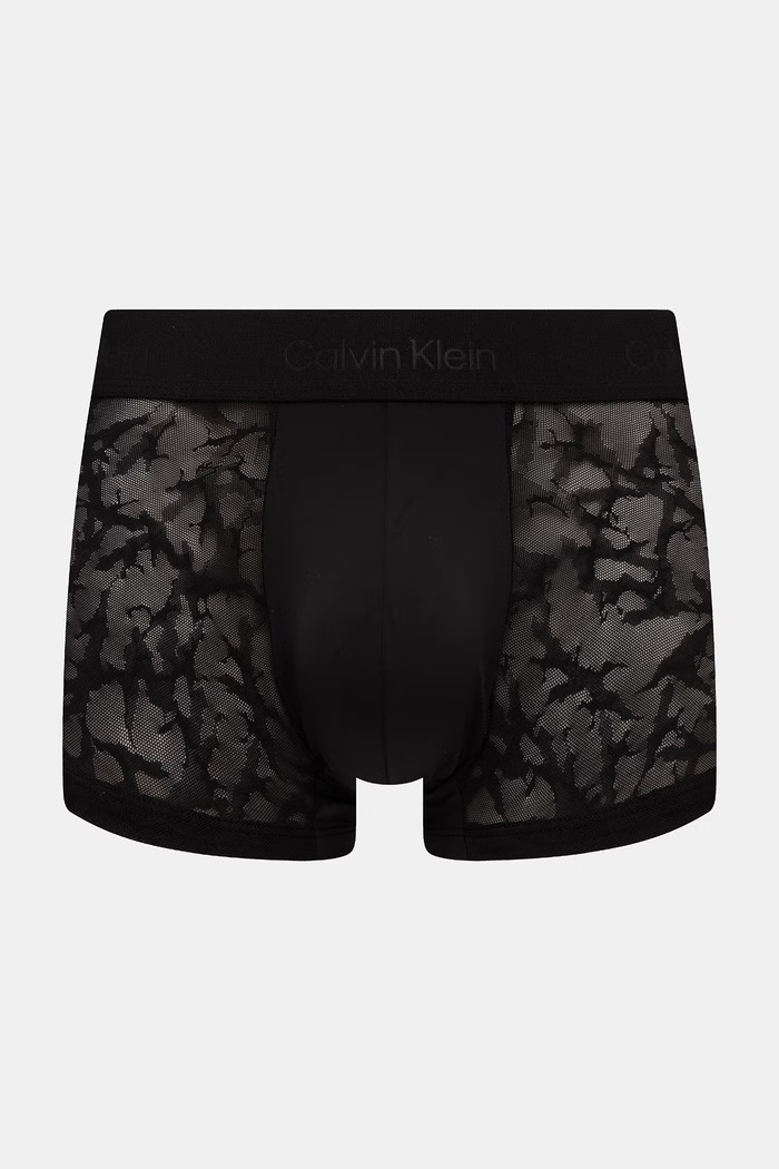 Calvin Klein Underwear pánske čipkované boxerky čierna LV00NB4517