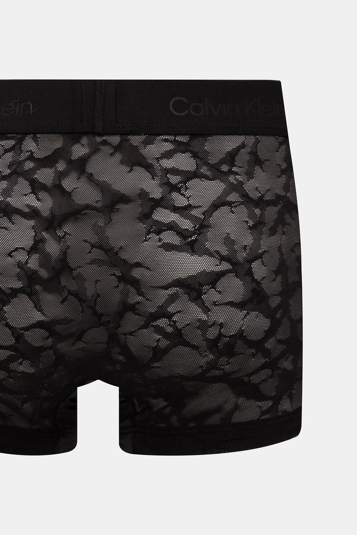 Calvin Klein Underwear pánske čipkované boxerky LV00NB4517 čierna SS26