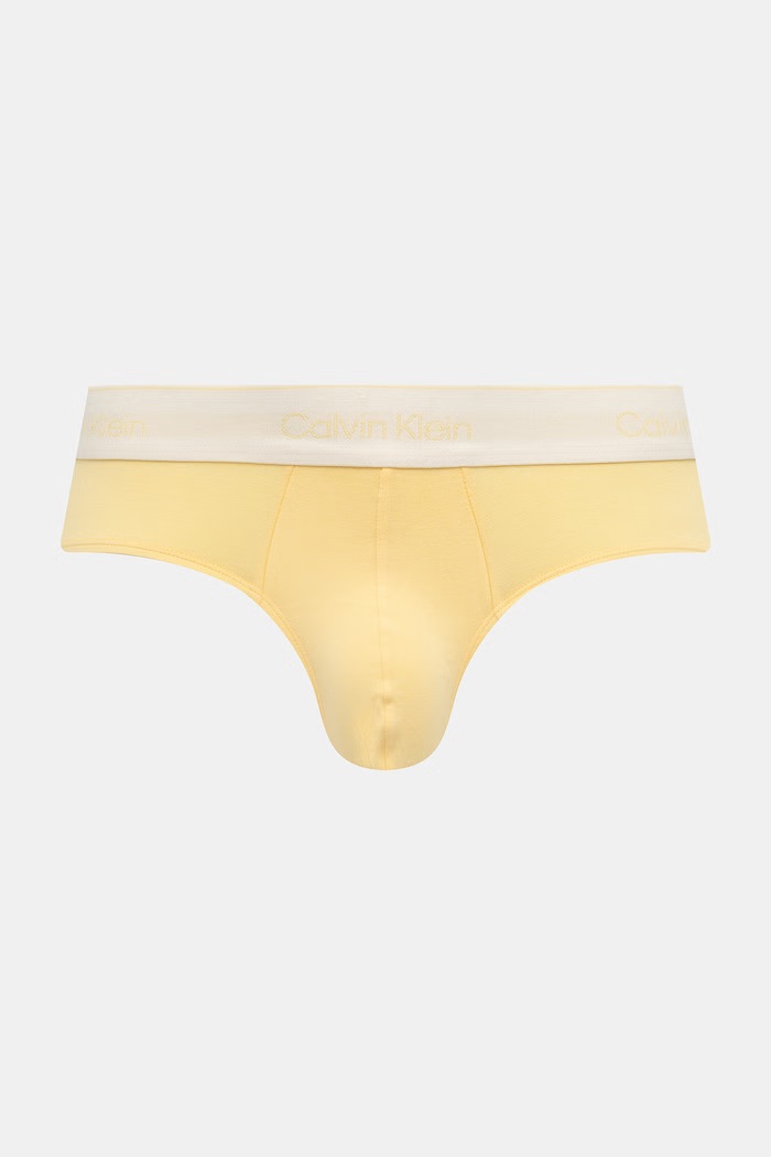 Calvin Klein Underwear σλιπ ανδρικά βαμβάκι με ελαστάν 5-pack κίτρινο LV00NB4549