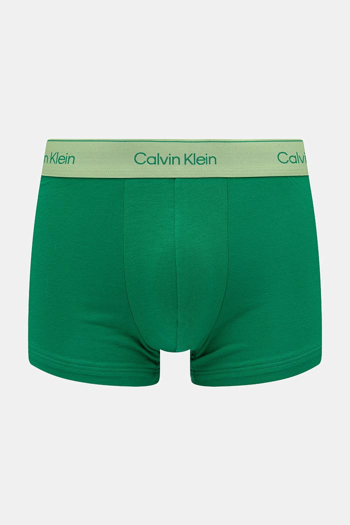 Calvin Klein Underwear priliehavé boxerky pánske 5-pak LV00NB4550 zelená SS26