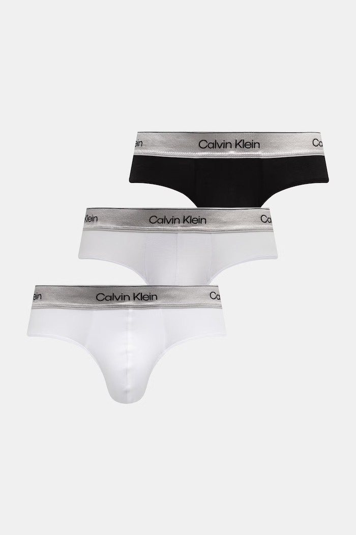 Calvin Klein Underwear slipy pánske s bavlnou 3-pak sivá LV00NB4574