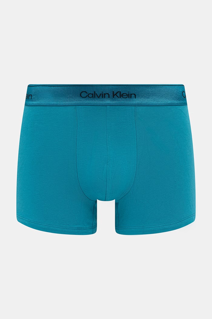 Îmbrăcăminte Calvin Klein Underwear boxeri pentru bărbați, din bumbac cu elastan pachet de 3 LV00NB4575 verde