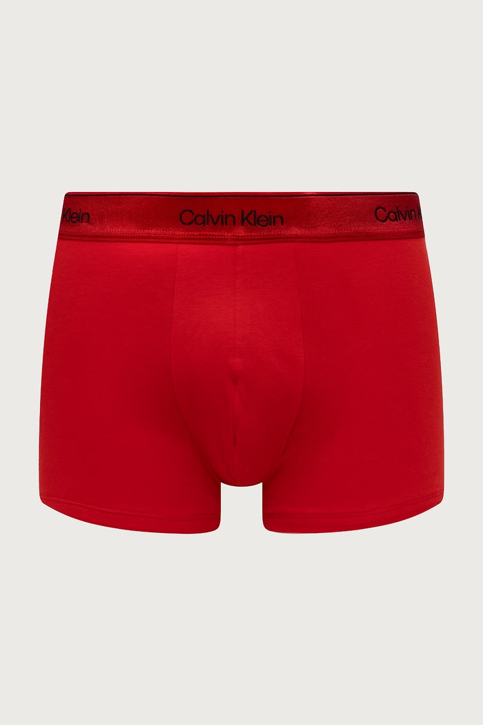 Calvin Klein Underwear Bokserice za muškarce od pamuka s elastanom 3-pack LV00NB4575 crvena SS26