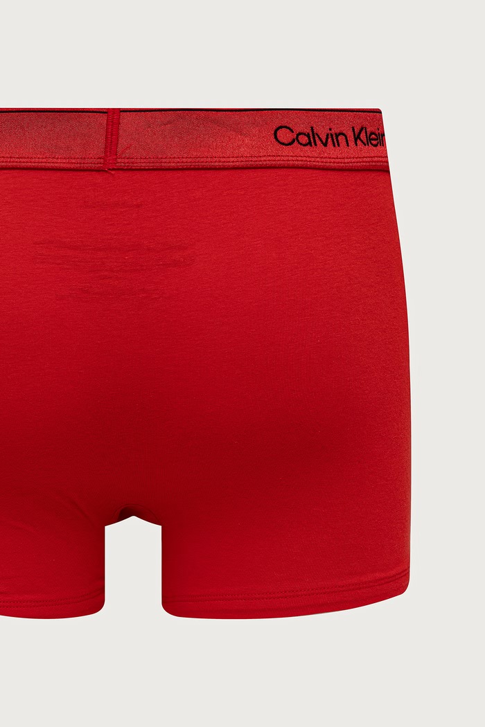 Bokserice za muškarce od pamuka s elastanom 3-pack Calvin Klein Underwear LV00NB4575 crvena