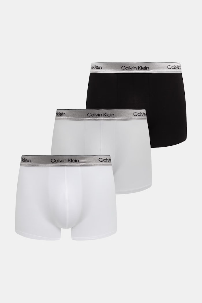 Calvin Klein Underwear priliehavé pánske boxerky 3-pak sivá LV00NB4576