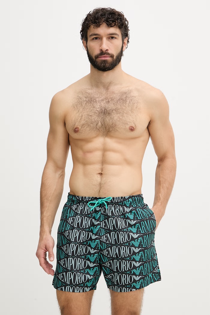 Emporio Armani Underwear szorty kąpielowe męskie zielony EM000583.AF20442