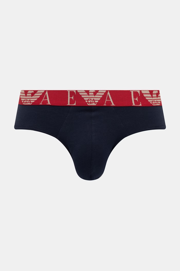 Slipy Emporio Armani Underwear 3-pak EM000258.AF20668 červená SS26