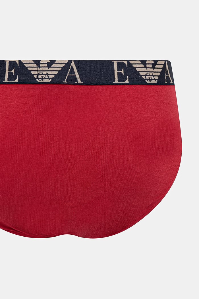 Slipy Emporio Armani Underwear 3-pak EM000258.AF20668 červená