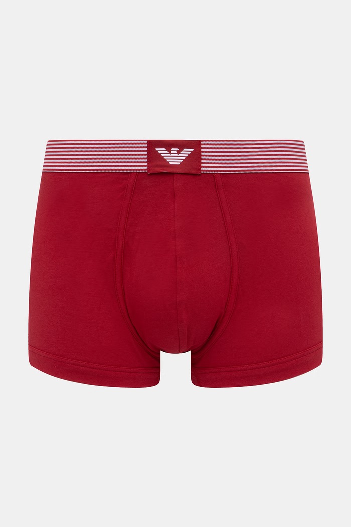 Emporio Armani Underwear pánske bavlnené boxerky s elastanom 2-pak EM000254.AF18884 červená SS26