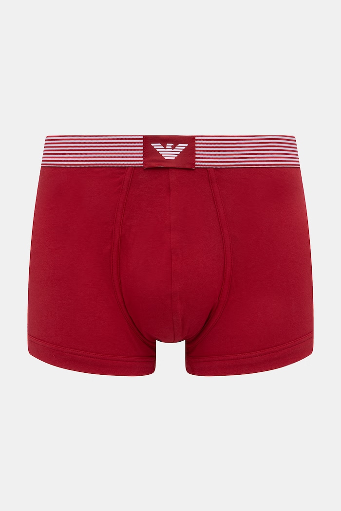 Emporio Armani Underwear pánske bavlnené boxerky s elastanom 2-pak EM000254.AF18884 červená SS26
