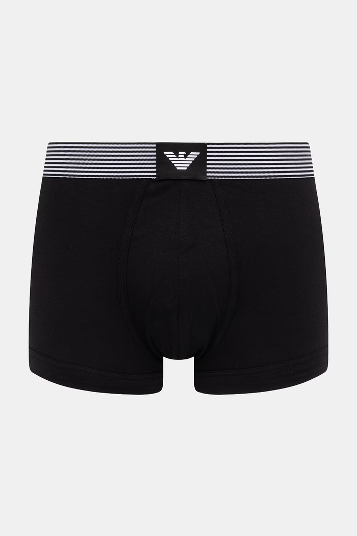Emporio Armani Underwear pánske bavlnené boxerky s elastanom 2-pak EM000254.AF18884 čierna SS26
