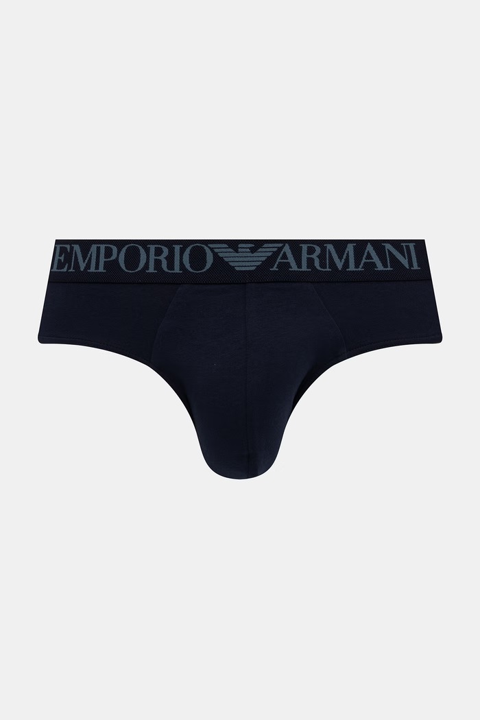 Emporio Armani Underwear Slip pentru bărbați, din bumbac cu elastan pachet de 2 EM000251.AF18881 bleumarin SS26