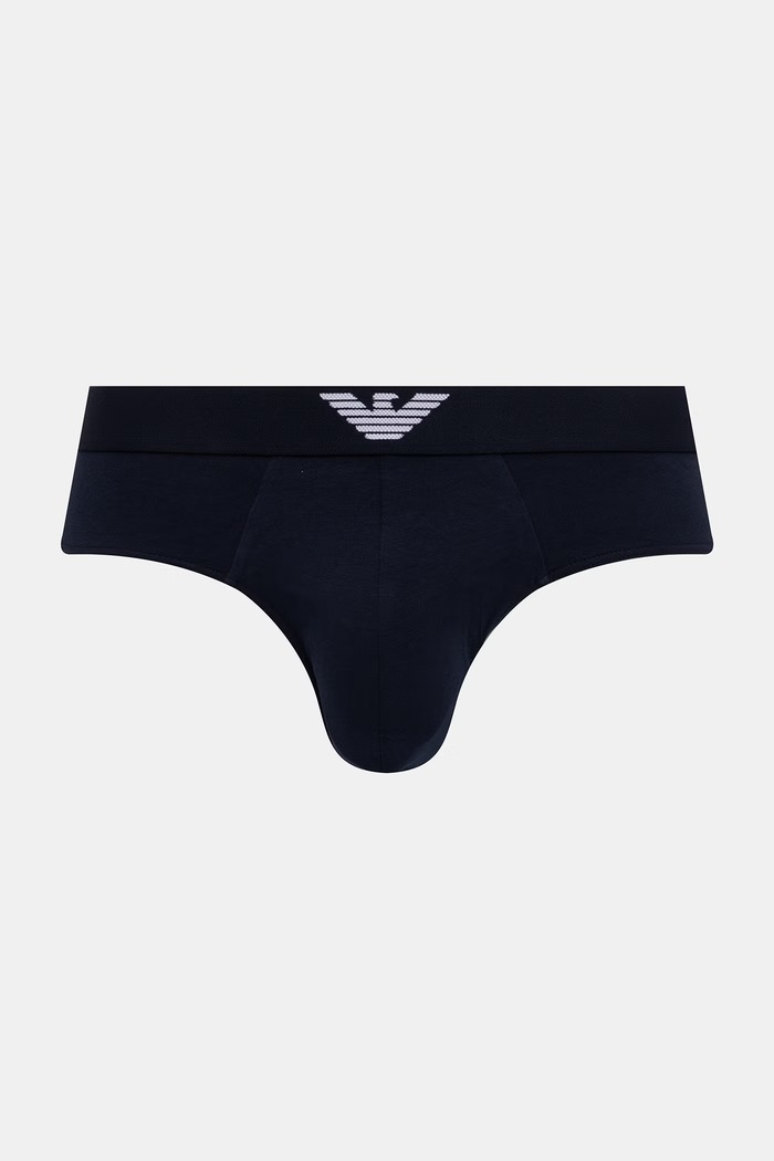 Emporio Armani Underwear slip pentru bărbați, din bumbac cu elastan pachet de 2 EM000251.AF18881 bleumarin SS26