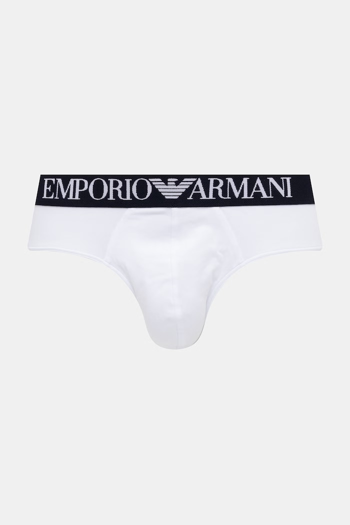 Îmbrăcăminte Emporio Armani Underwear slip pentru bărbați, din bumbac cu elastan pachet de 2 EM000251.AF18881 bleumarin