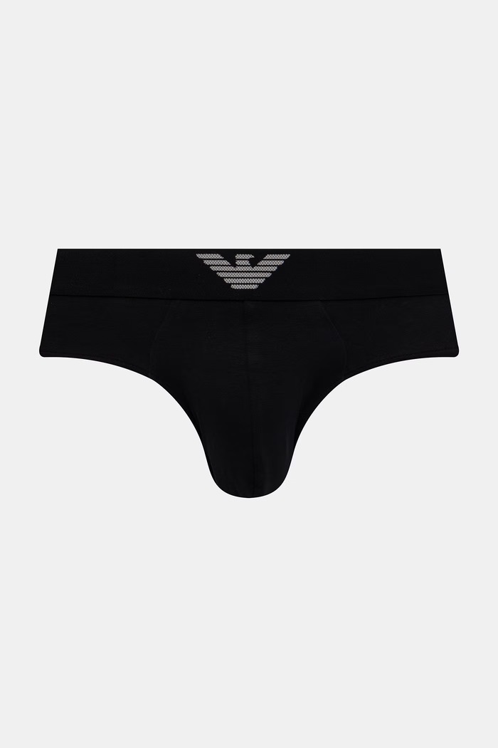 Îmbrăcăminte Emporio Armani Underwear slip pentru bărbați, din bumbac cu elastan pachet de 2 EM000251.AF18881 negru