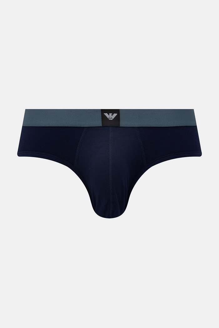 Emporio Armani Underwear slipy 3-pack EM002154.AF20673 granatowy SS26