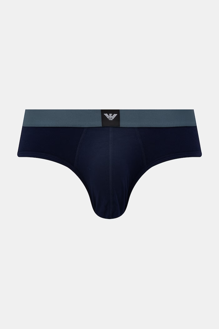 Emporio Armani Underwear slipy 3-pack EM002154.AF20673 granatowy SS26